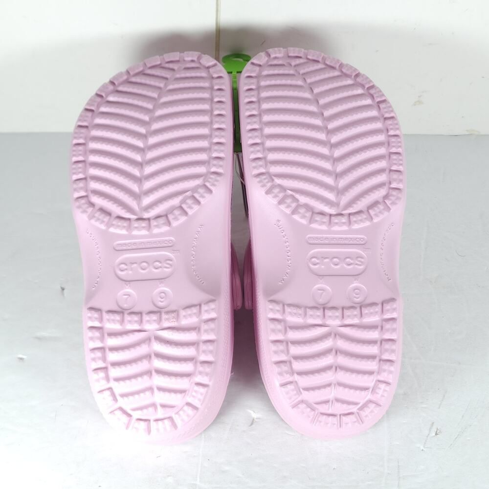 Crocs Classic Women's US 9 Pink Milk Comfort Slip-On Clogs Shoes/ W Charms NWT - Picture 6 of 8